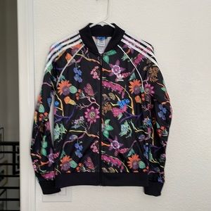 Adidas floral track jacket brand new